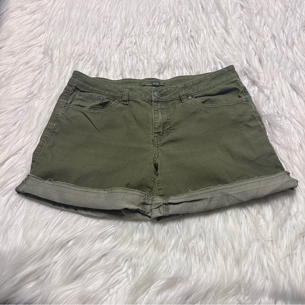 Prana Olive Green Cargo Shorts